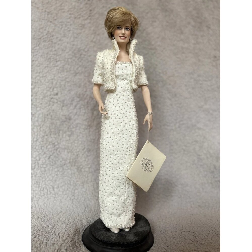 NIB $3k Franklin Mint Diana Princess of Wales Collectible Porcelain Doll